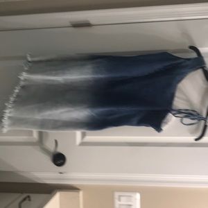 Sleeveless slim denim ChicMe midi dress